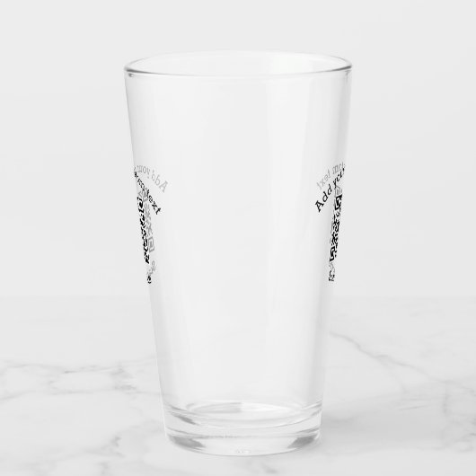 Voeg uw aangepaste tekstscan QR-code bedrijf toe Glas (Links)