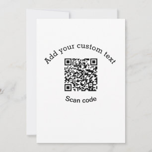 Voeg uw aangepaste tekstscan QR-code bedrijf toe Kaart