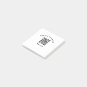 Voeg uw aangepaste tekstscan QR-code bedrijf toe  Post-it® Notes (Schuin)