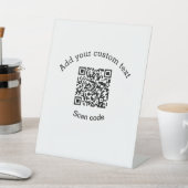 Voeg uw aangepaste tekstscan QR-code bedrijf toe Reclamebord Met Voetstuk (Insitu)