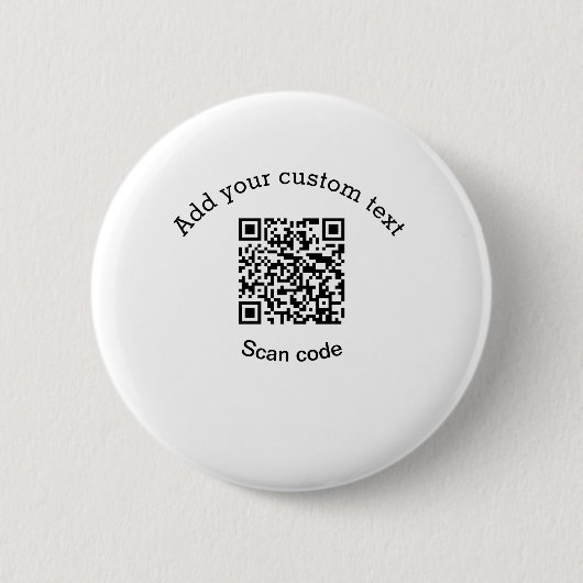 Voeg uw aangepaste tekstscan QR-code bedrijf toe Ronde Button 5,7 Cm (Voorkant)