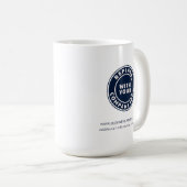 Voeg Uw Aangepaste Website Bedrijfs van de Logo to Koffiemok (Voorkant rechts)