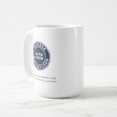 Voeg Uw Aangepaste Website Bedrijfs van de Logo to Koffiemok (Voorkant links)