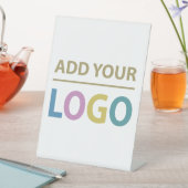 Voeg uw aangepaste zakelijke Logo toe Reclamebord Met Voetstuk (Insitu)