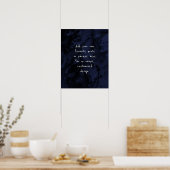 Voeg uw aangepaste zwarte prijsopgave toe aan Navy Poster (Keuken)