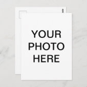 Voeg uw aanpasbare foto toe briefkaart (Voorkant / Achterkant)