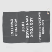 Voeg uw achtergrondkleur, uw afbeelding, jouw teks golfhanddoek (Horizontaal)