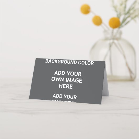 Voeg uw achtergrondkleur, uw afbeelding, jouw teks klantenkaartje (Achterkant)