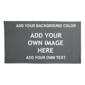 Voeg uw achtergrondkleur, uw afbeelding, jouw teks kussensloop (Achterkant-Rechts)