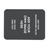 Voeg uw achtergrondkleur, uw afbeelding, jouw teks magneet (Horizontaal)