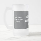 Voeg uw achtergrondkleur, uw afbeelding, jouw teks matglas bierpul (Links)