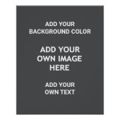 Voeg uw achtergrondkleur, uw afbeelding, jouw teks perfect poster (Voorkant)