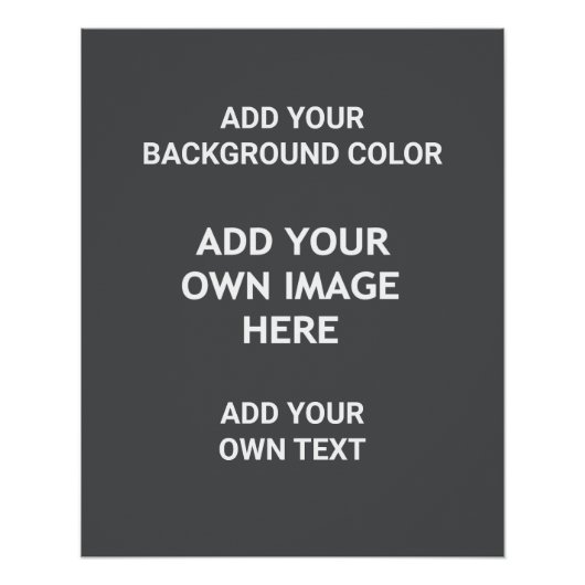 Voeg uw achtergrondkleur, uw afbeelding, jouw teks perfect poster (Voorkant)