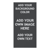 Voeg uw achtergrondkleur, uw afbeelding, jouw teks perfect poster (Voorkant)