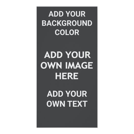 Voeg uw achtergrondkleur, uw afbeelding, jouw teks perfect poster (Voorkant)