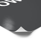 Voeg uw achtergrondkleur, uw afbeelding, jouw teks perfect poster (Hoek)