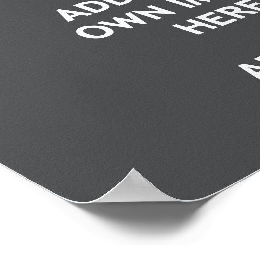 Voeg uw achtergrondkleur, uw afbeelding, jouw teks poster (Hoek)