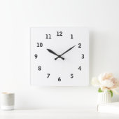 Voeg uw achtergrondwandklok toe vierkante klok (Huis)