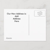 Voeg uw adres toe aan dit Briefkaart "We're Mooovi (Achterkant)