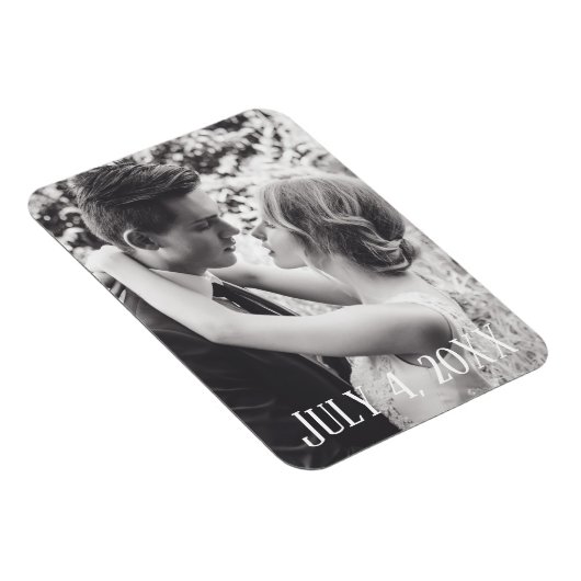 Voeg uw Afbeelding 4 juli bruiloft fotokaart toe Magneet (Rechterzijde)