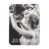Voeg uw Afbeelding 4 juli bruiloft fotokaart toe Magneet (Verticaal)