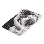 Voeg uw Afbeelding 4 juli bruiloft fotokaart toe Magneet (Linkerzijde)