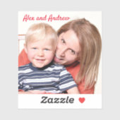 Voeg uw Afbeelding en tekst eenvoudig toe Sticker (Vel)