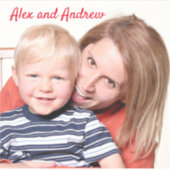 Voeg uw Afbeelding en tekst eenvoudig toe Sticker (Voorkant)