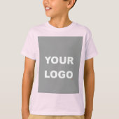 Voeg uw Afbeelding Foto Afbeelding Bleek Roze toe T-shirt (Voorkant)