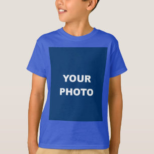 Voeg uw Afbeelding Foto Afbeelding Deep Royal toe T-shirt