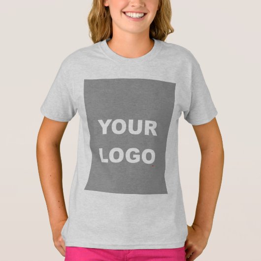 Voeg uw Afbeelding Foto Afbeelding Logo Ash Gray t T-shirt (Voorkant)