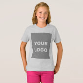 Voeg uw Afbeelding Foto Afbeelding Logo Ash Gray t T-shirt (Voorkant volledig)