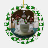 Voeg uw Afbeelding Holly Keepomwille Ornament toe (Achterkant)