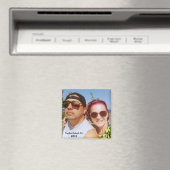 Voeg UW Afbeelding Reisbestemming Leuk Paar Magneet (Insitu (Vaatwasser))