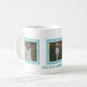 Voeg uw Afbeelding toe: Blue Framed-Mok Koffiemok (Voorkant links)