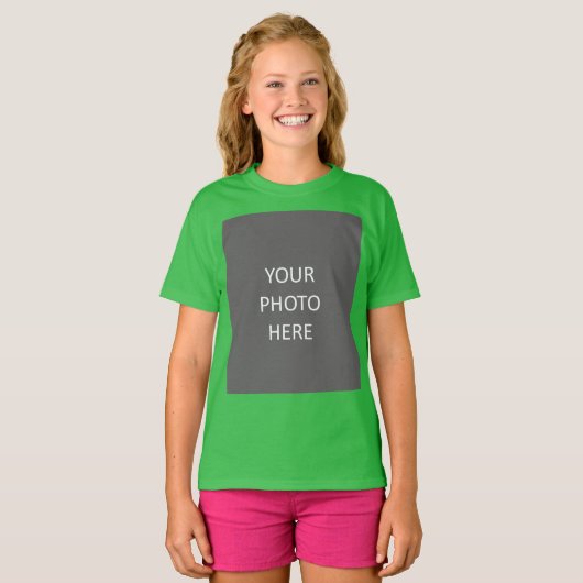 Voeg uw Afbeelding toe Foto Afbeelding Logo Shamro T-shirt (Voorkant volledig)