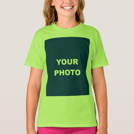 Voeg uw Afbeelding toe het Afbeelding van de Foto T-shirt (Voorkant)