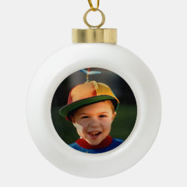 Voeg uw Afbeelding toe Keramische Bal Ornament