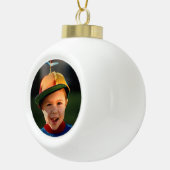 Voeg uw Afbeelding toe Keramische Bal Ornament (Rechts)