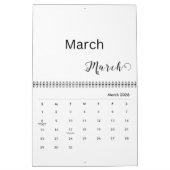 Voeg uw Afbeeldingen 12 maanden kostbare herinneri Kalender (Mar 2026)