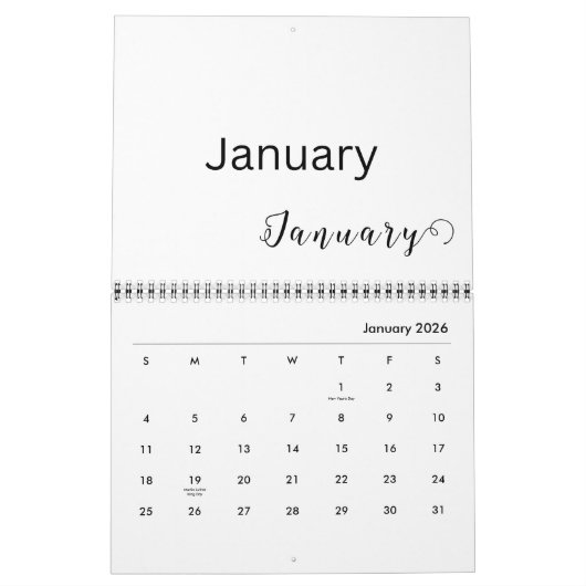 Voeg uw Afbeeldingen 12 maanden kostbare herinneri Kalender (Jan 2026)
