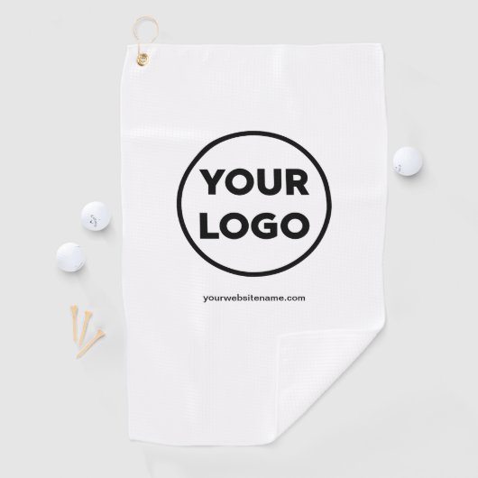 Voeg uw bedrijf Logo & Business website of slogan Golfhanddoek (Insitu)