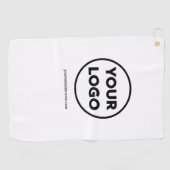 Voeg uw bedrijf Logo & Business website of slogan Golfhanddoek (Horizontaal)