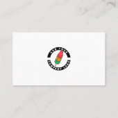 Voeg uw bedrijf Logo Pampas Grass Tan toe Visitekaartje (Achterkant)