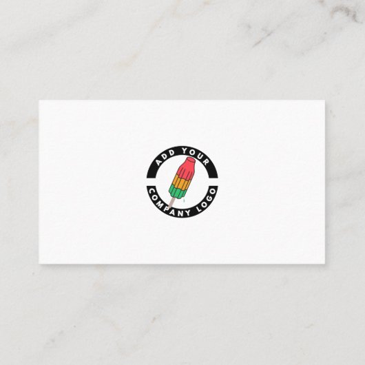 Voeg uw bedrijf Logo Pampas Grass Tan toe Visitekaartje (Achterkant)