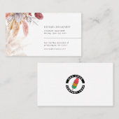 Voeg uw bedrijf Logo Pampas Grass Tan toe Visitekaartje (Voorkant / Achterkant)