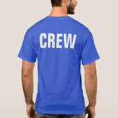 Voeg uw bedrijf Logo website zakelijke medewerkers T-shirt (Achterkant)