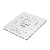 Voeg uw bedrijf met de naam van Logo toe Tegeltje (Zijkant)