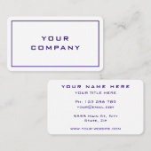 Voeg uw bedrijf moderne professionele legant toe u visitekaartje (Voorkant / Achterkant)