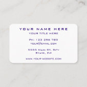 Voeg uw bedrijf moderne professionele legant toe u visitekaartje (Achterkant)